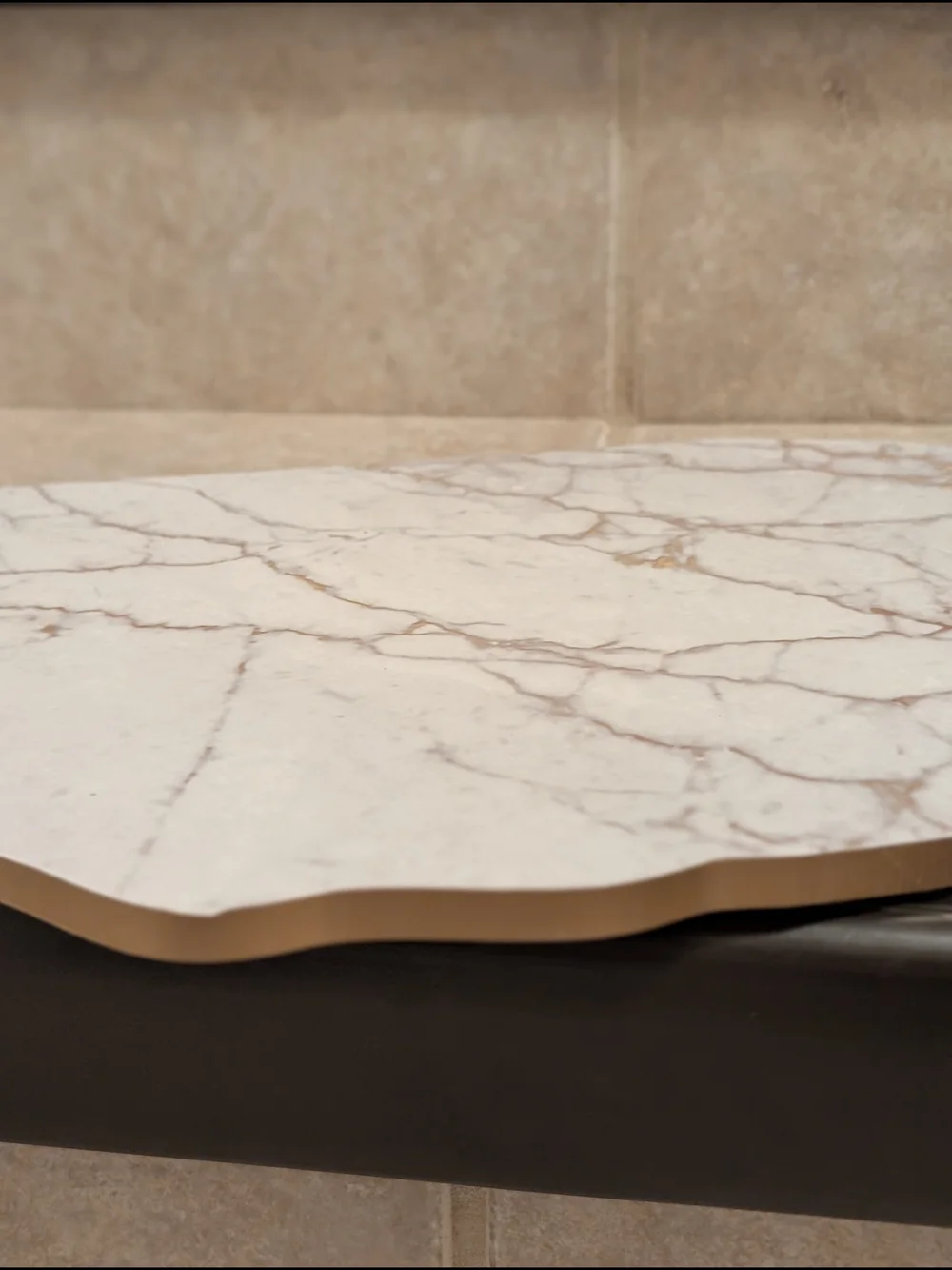 Faux Marble Tray Centerpiece Holders Decor